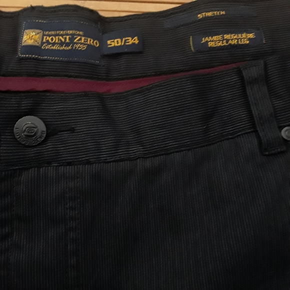 Point Zero Black 5 Pocket Stretch Pants Size 50/34 - Picture 4 of 10